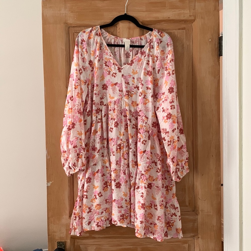 H&M oversized floral dress